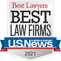 Rated Best Lawyers Best Law Firms by U.S. News & World Report in 2021