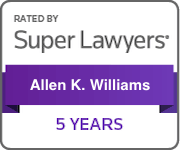 Rated by Super Lawyers Allen K. Williams, 5 years