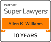 Rated by Super Lawyers | Allen K. Williams | 10 Years