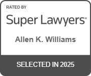 Rated by Super Lawyers | Allen K. Williams | selected in 2025
