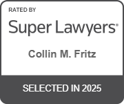 Rated by Super Lawyers | Collin M. Fritz | selected in 2025
